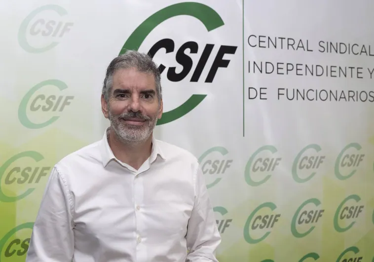 El presidente de Csif Castilla y León, Benjamín Castro