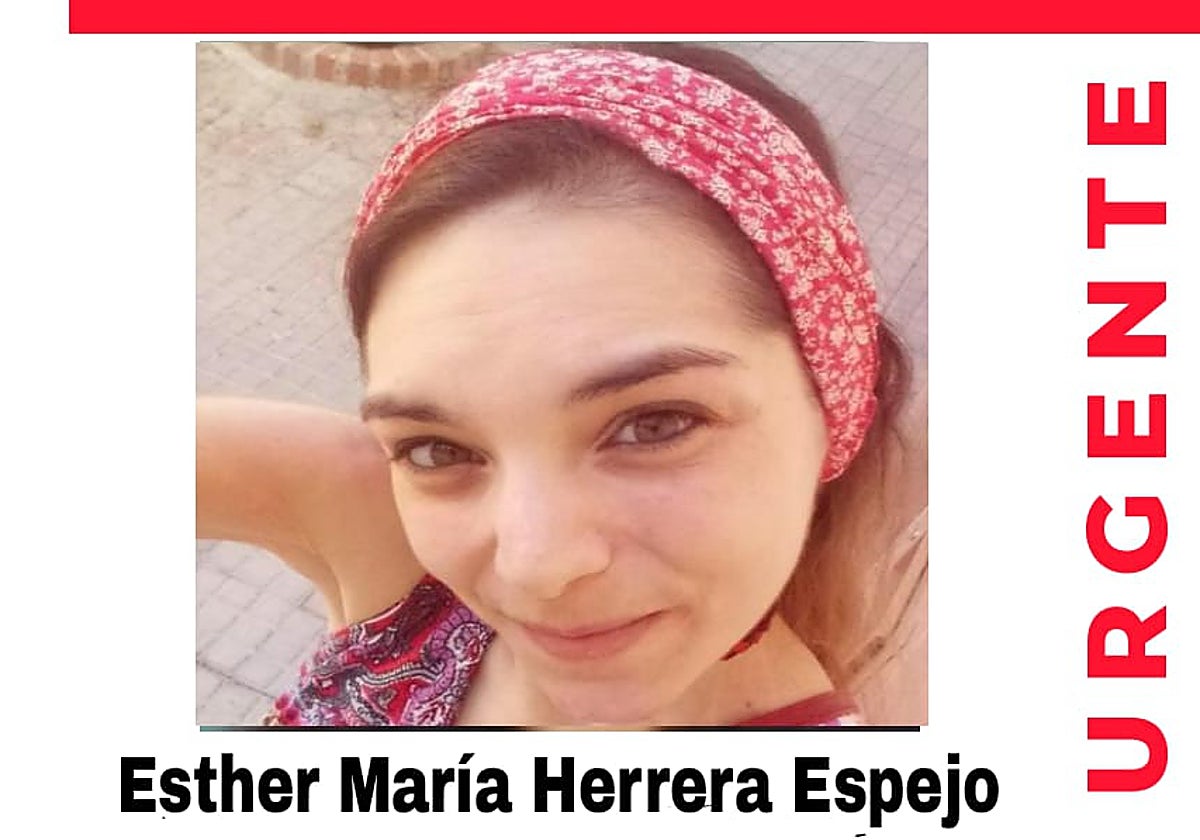 Cartel difundido por SOS Desaparecidos con la joven desaparecida en Córdoba