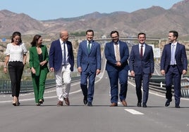 Moreno inaugura la autovía de Almanzora en Almería, prometida hace treinta años