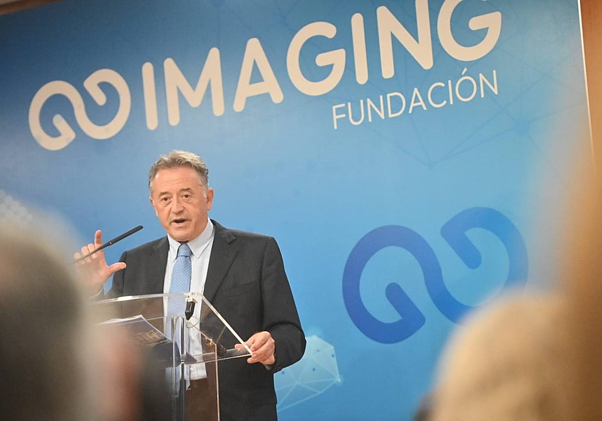 Imagen del doctor Luis Martí-Bonmatí durante la presentación de la Fundación Imaging este miércoles en Valencia