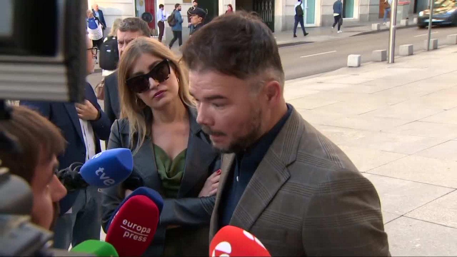 Rufián asegura que la solución al conflicto en Cataluña &quot;es que se vote&quot;
