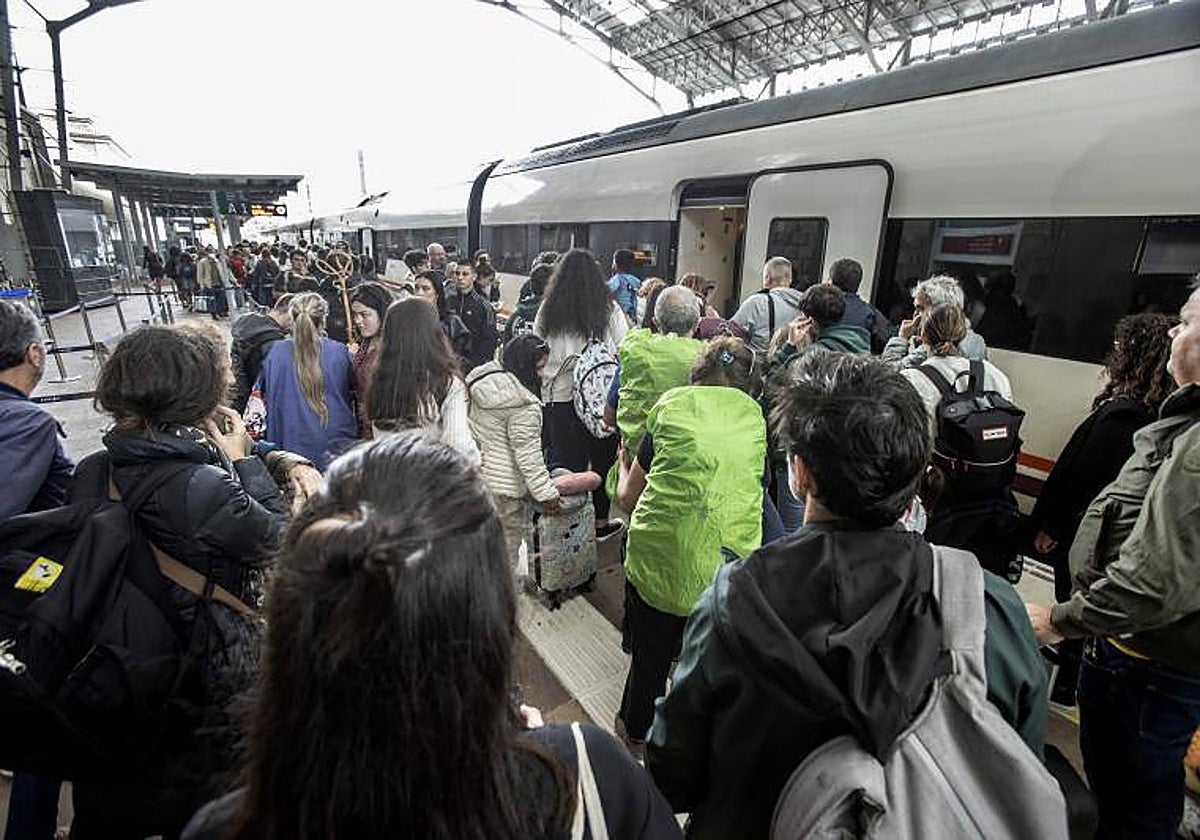 La estación de tren de Santiago de Compostela, en una imagen de la pasada semana