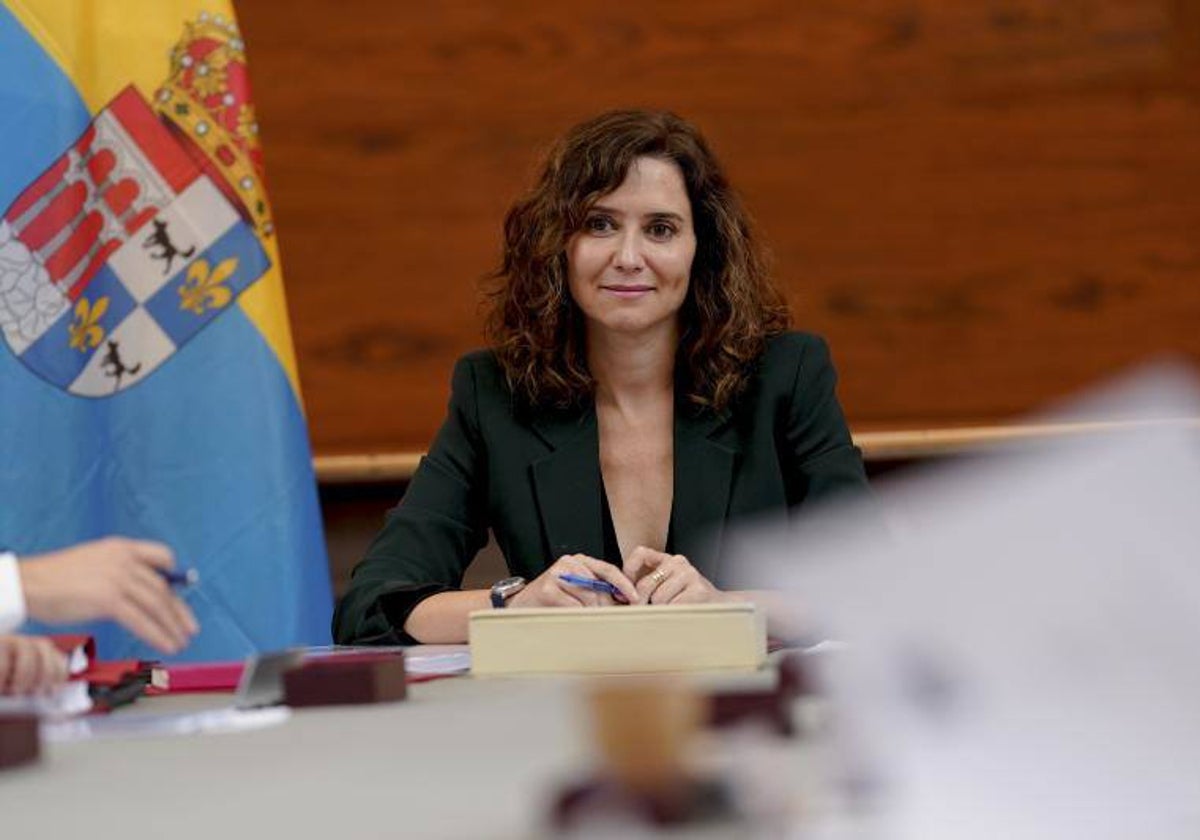 La presidenta de la Comunidad de Madrid, Isabel Díaz Ayuso