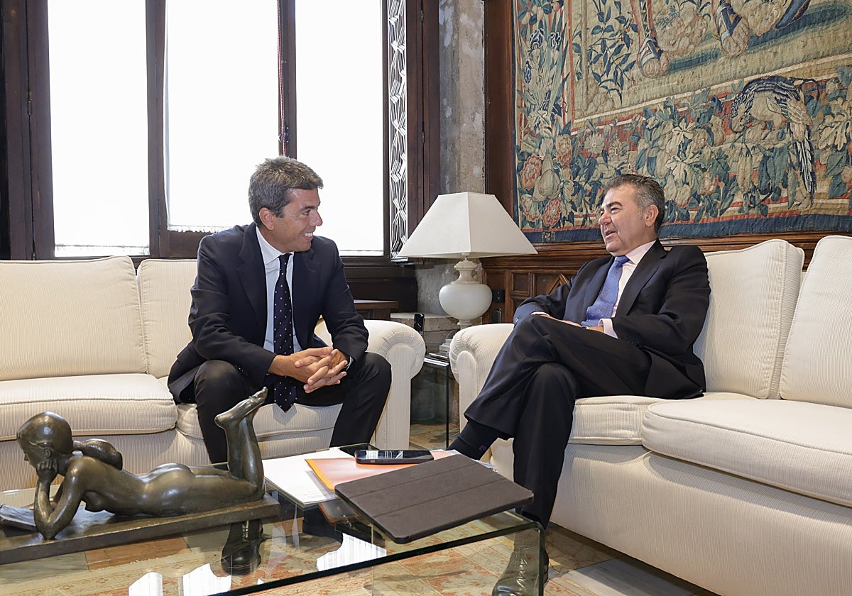 Carlos Mazón se reúne con el presidente de Air Nostrum e Iryo, Carlos Bertomeu