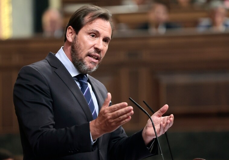 Óscar Puente, durante su intervención en el debate de investidura de este viernes