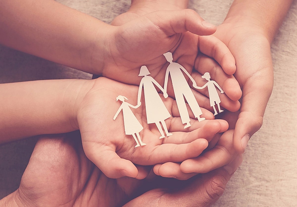 Imagen que simboliza la unión de una familia