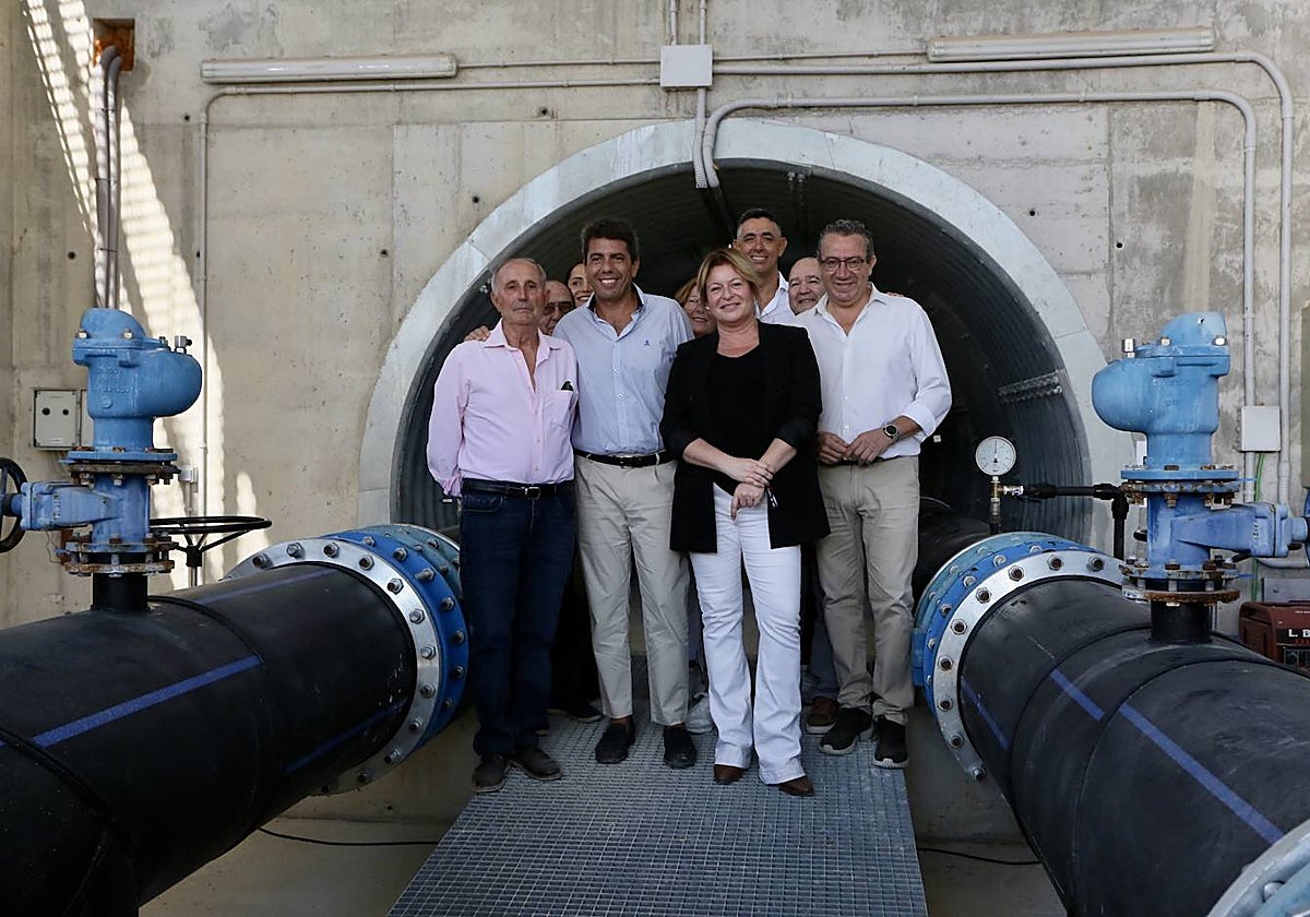 Imagen del presidente de la Generalitat Valenciana, Carlos Mazón, este sábado en Albatera (Alicante)