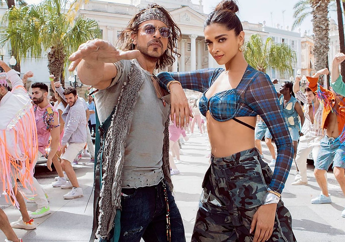 Fotograma de la película 'Pathaan', una superproducción de Bollywood rodada en Cádiz