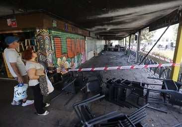 El incendio del Parque Figueroa junto a un bar fue intencionado y tuvo tres focos en el exterior