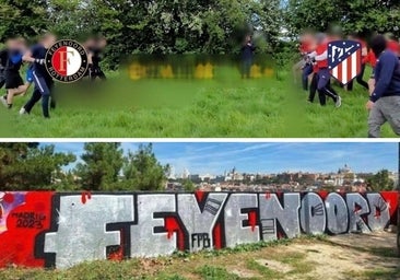 Pelea pactada y secreta en un bosque de Madrid entre ultras del Atlético y del Feyenoord