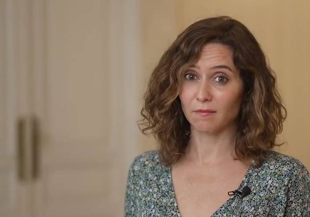 Díaz Ayuso, en el vídeo en el que explica su participación en la manifestación de Barcelona de este domingo