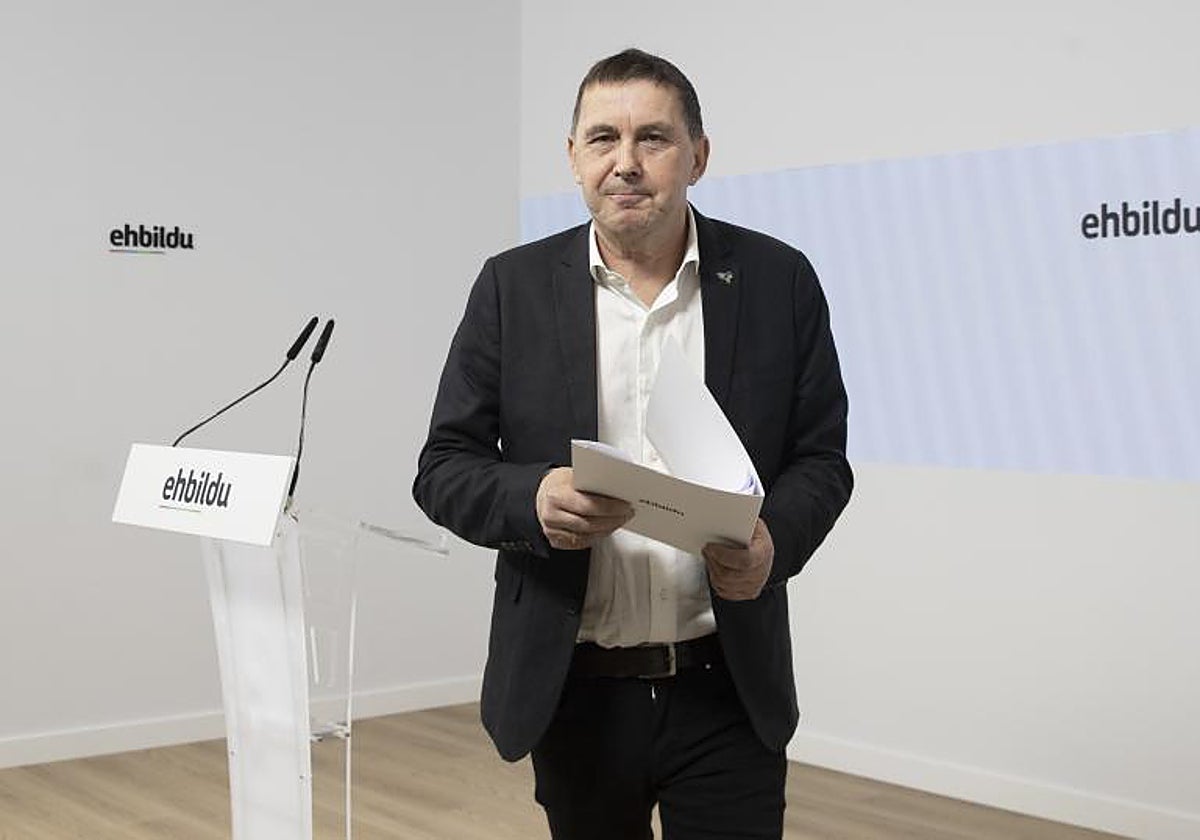 El coordinador general de EH Bildu, Arnaldo Otegi