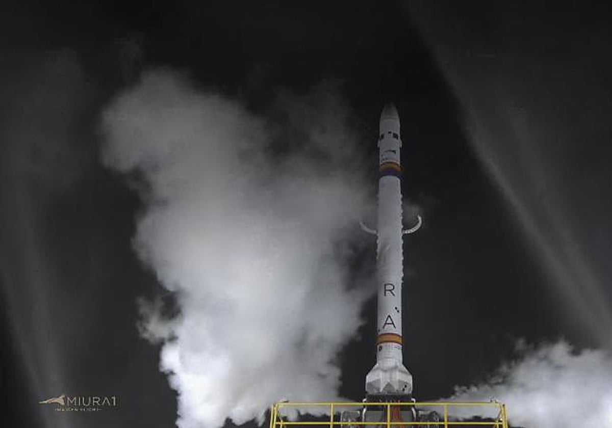 Imágenes de la cuenta de youtube de PLD SPACE del Miura 1