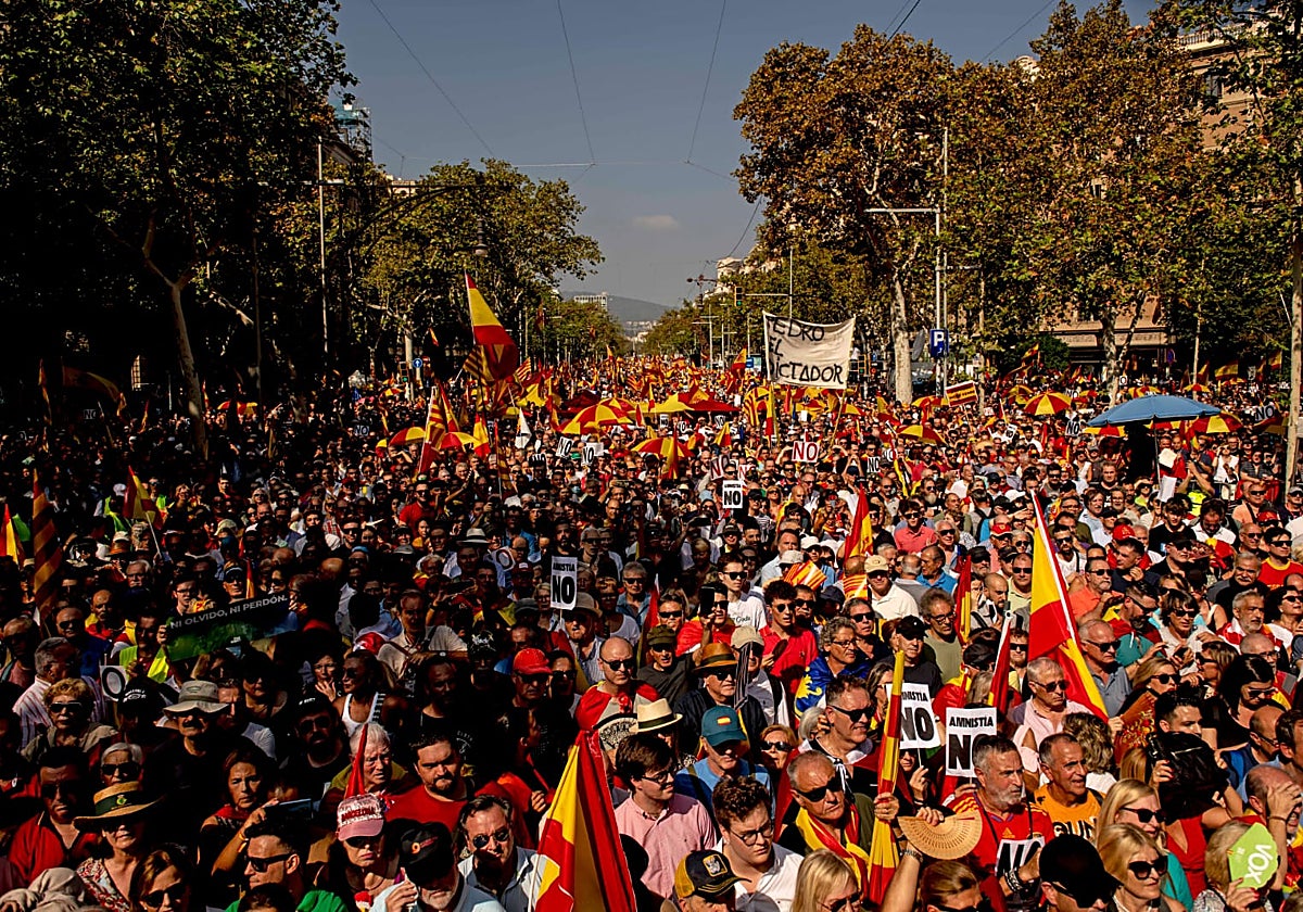 Una imagen de la manifestación desde la cabecera