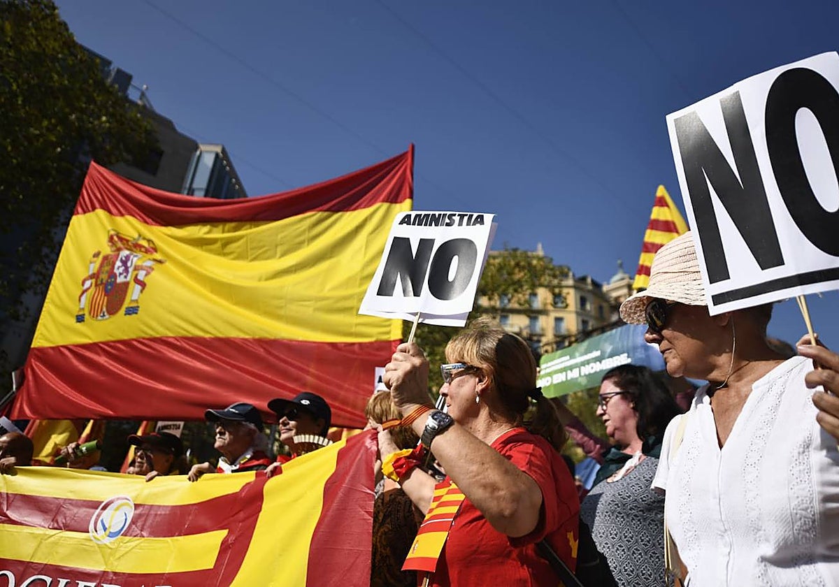 Las mejores pancartas de los manifestantes contra la amnistía
