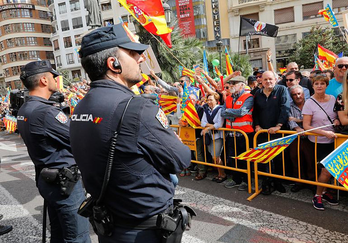 Imagen de archivo tomada durante los festejos del 9 d'Octubre en Valencia