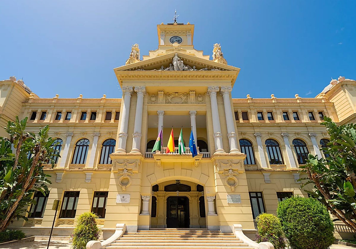 Fachada del Ayuntamiento de Málaga
