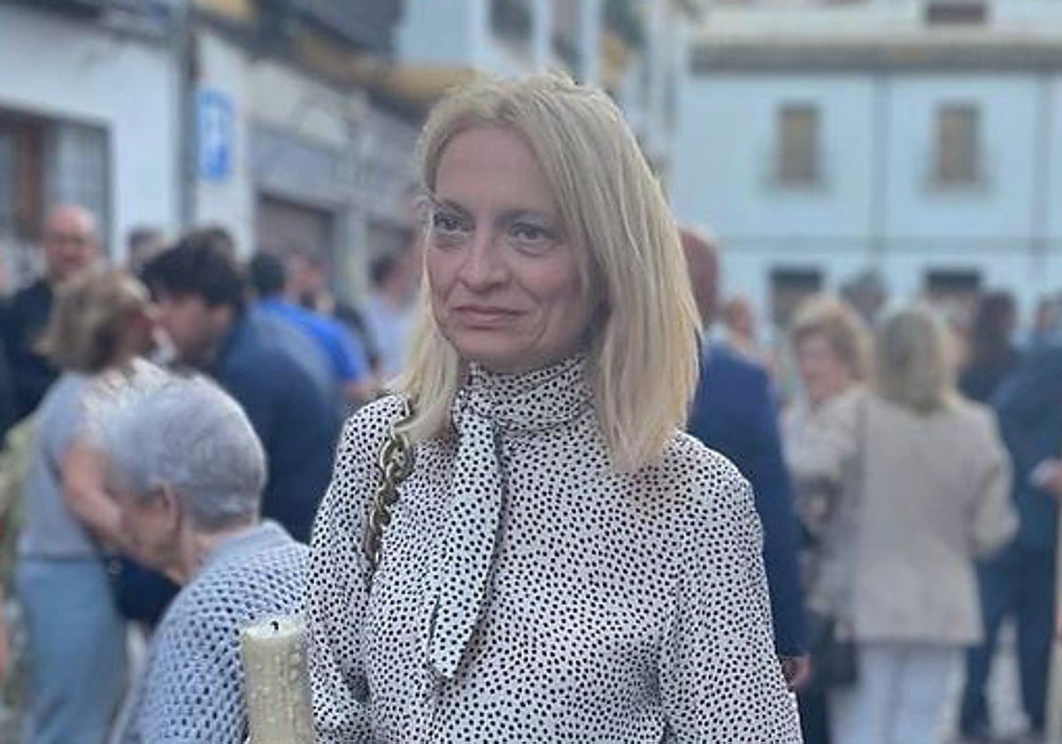 La cofrade Ana María Criado, hermana del Rescatado y la Merced