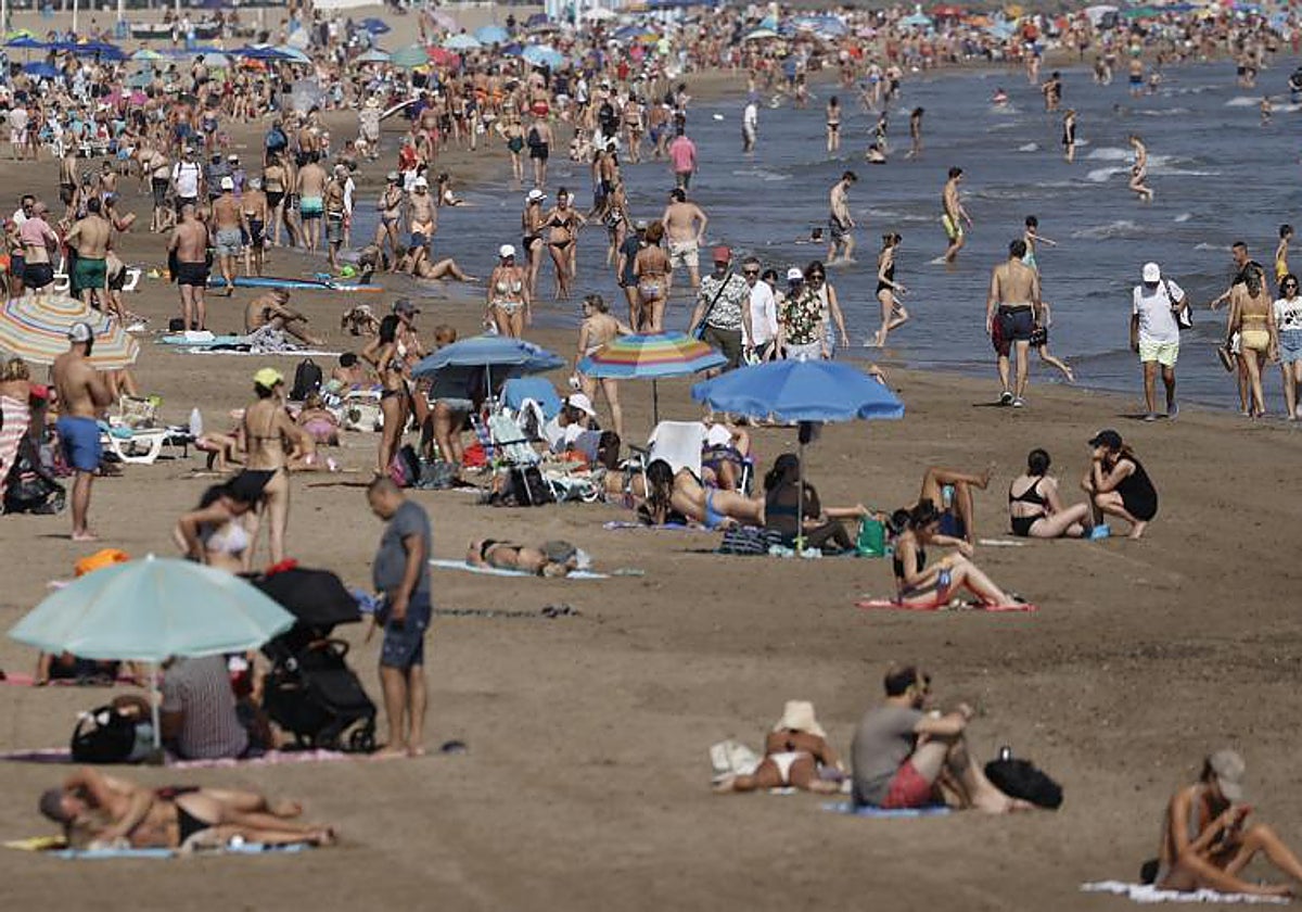 Imagen tomada este mes de octubre en una playa de Valencia