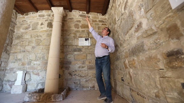 Interior del santuario ibero