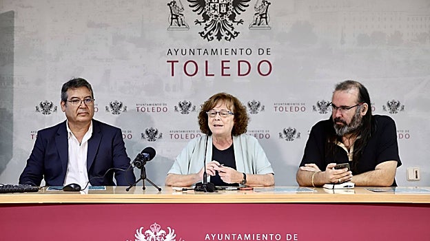 José Luis Sánchez, Ana Pérez y Gabriel Castaño durante la presentación