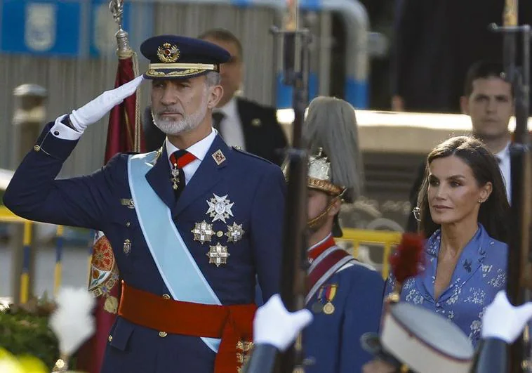 Los Reyes, en la cabalgata de Fiesta Nacional