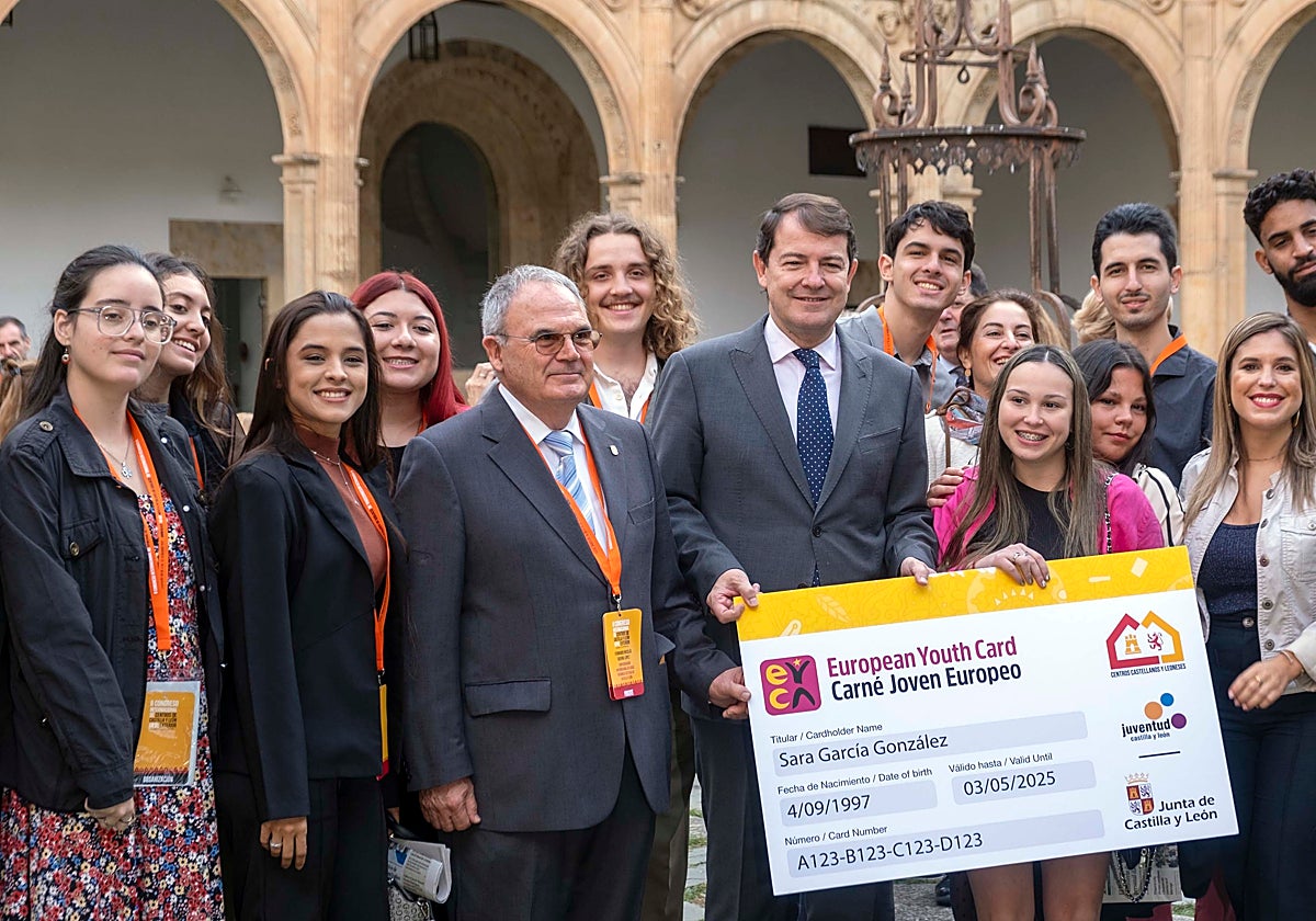 Mañueco durante el II Congreso internacional de centros de Castilla y León en el exterior celebrado en Salamanca