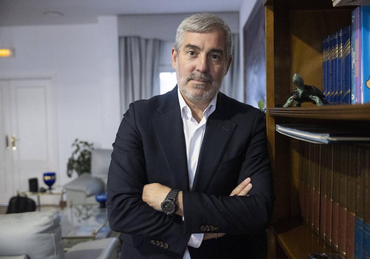 Fernando Clavijo, en la sede del Gobierno de Canarias en Madrid