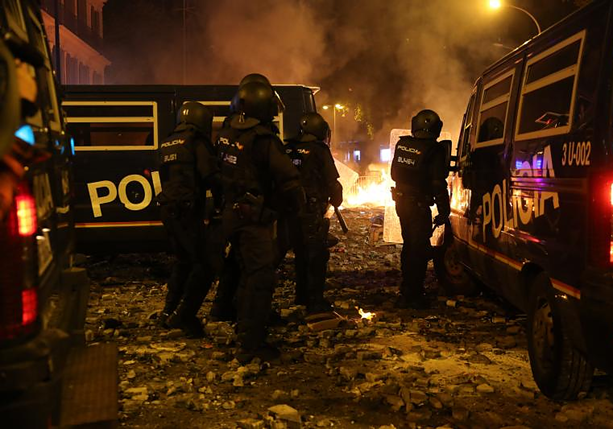 Algaradas independentistas en Barcelona en 2019 tras la sentencia del 'procés'