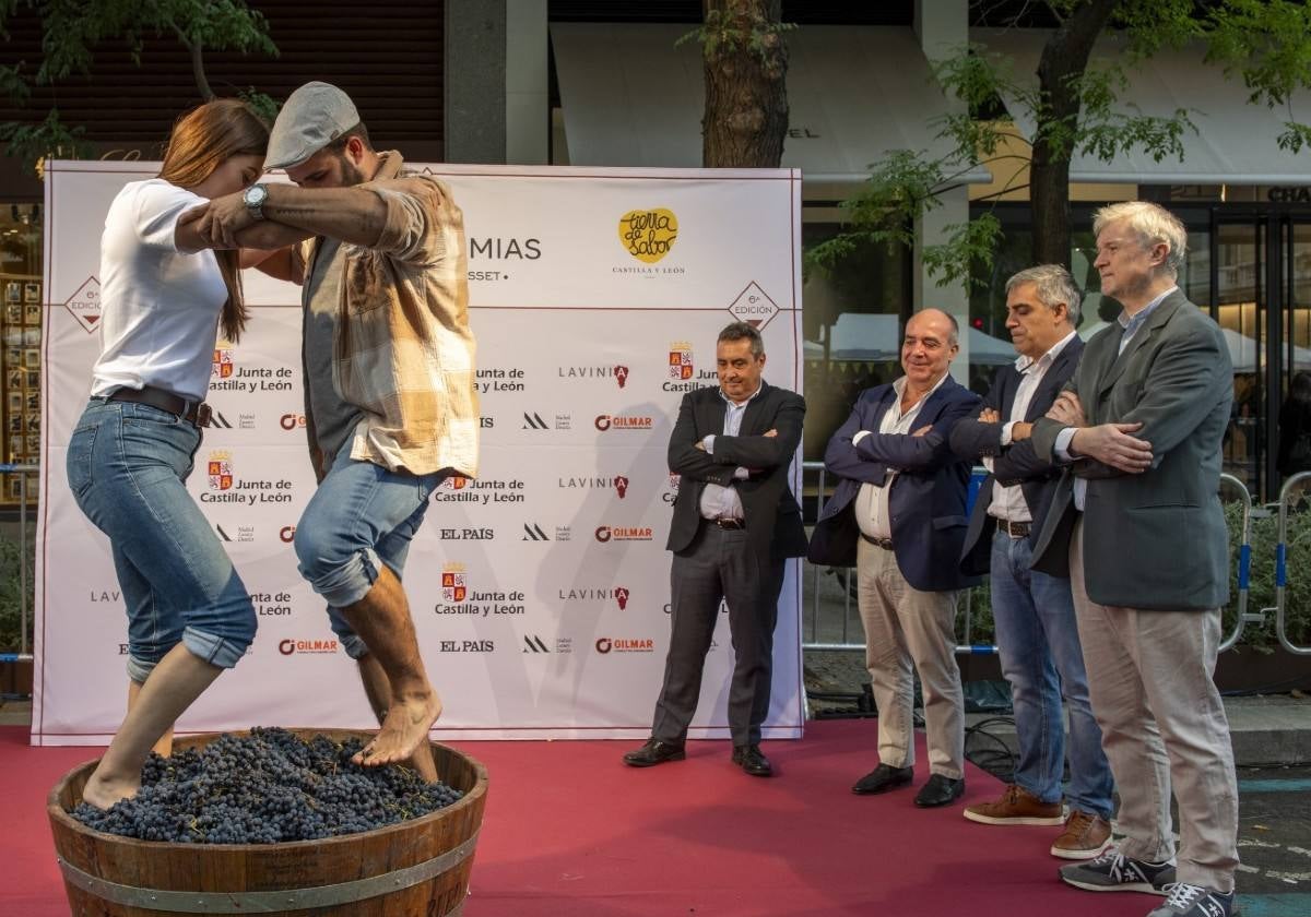 Fiesta de la vendimia en la Milla de Oro de Madrid, con Tierra de Sabor como protagonista