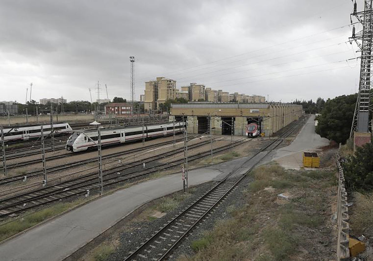 Zona de talleres de Santa Justa