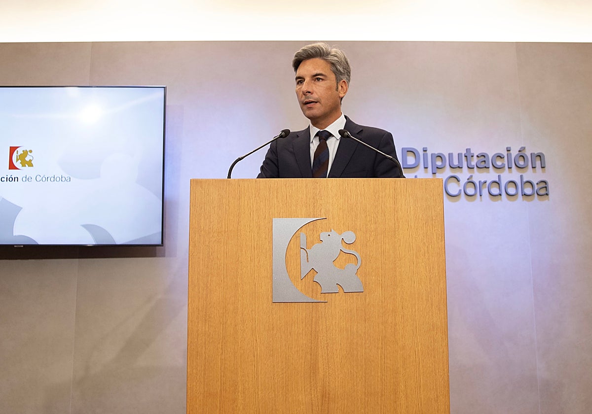 Andrés Lorite, vicepresidente primero de la Diputación de Córdoba en su comparecencia