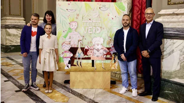 Imagen del boceto de la caída infantil municipal de Valencia para 2024