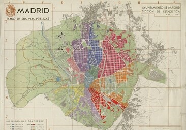 Cuatro siglos de historia sobre plano de Madrid
