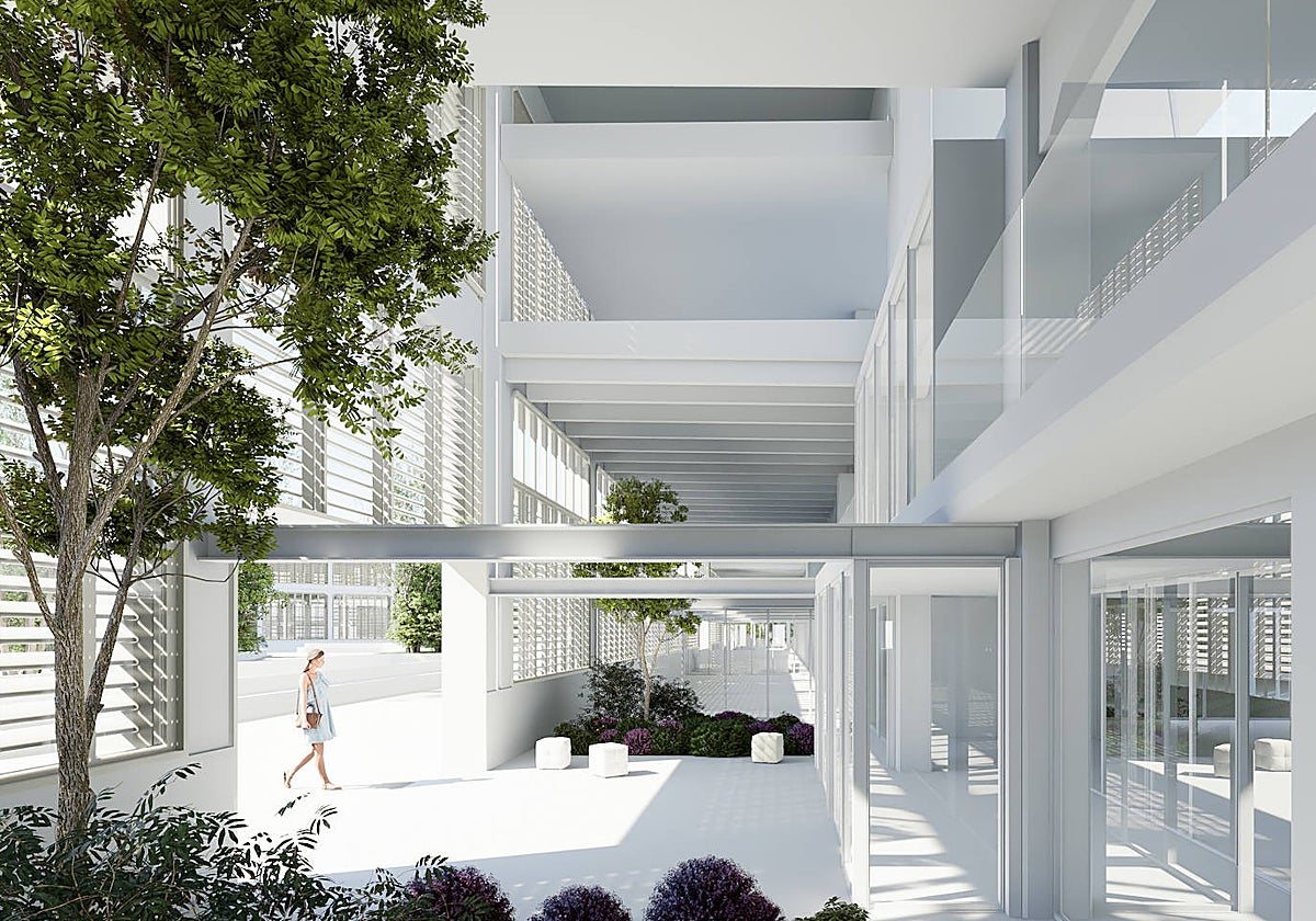 Recreación del interior del nuevo complejo de Legazpi que sustituirá al mercado fantasma