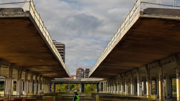 Imagen anterior - Se mantendrá la estructura de hormigón, elemento protegido, pero se renovarán los acabados