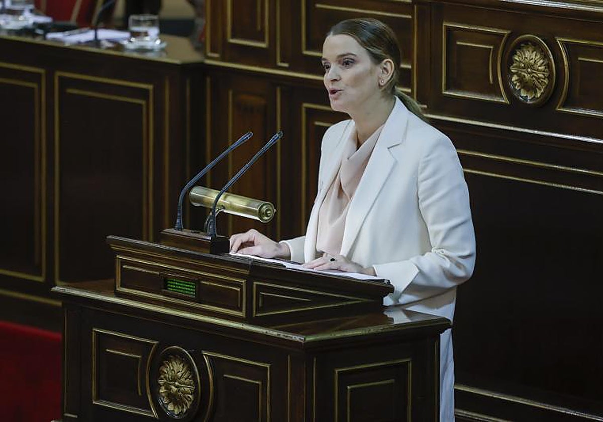 La presidenta de Baleares, la popular Marga Prohens, la semana pasada en el Senado