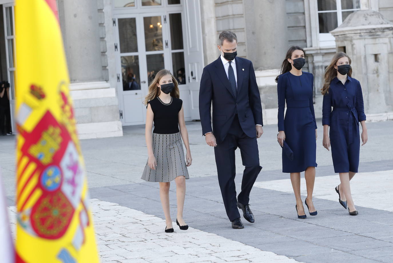 16 de julio de 2020. La Familia Real durante el homenaje de Estado a las víctimas del Covid-19