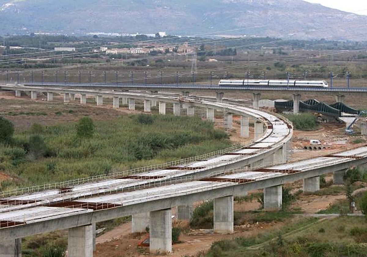 Imagen de archivo de las obras del Corredor Mediterráneo