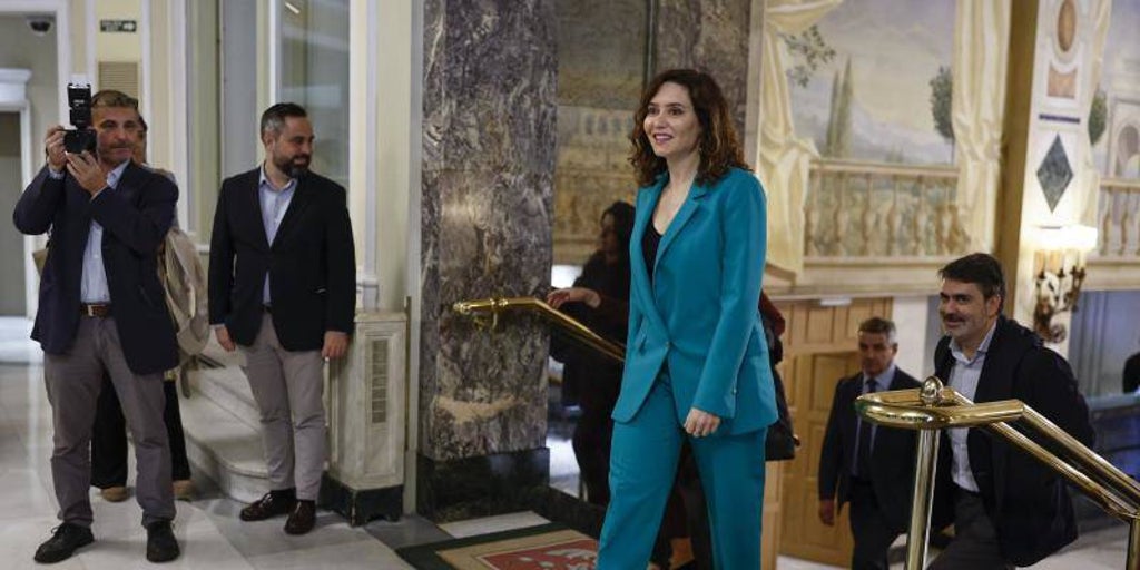 Ayuso anuncia un incremento del 20 por ciento en los Presupuestos de Madrid y una inversión «histórica» en Sanidad y Educación