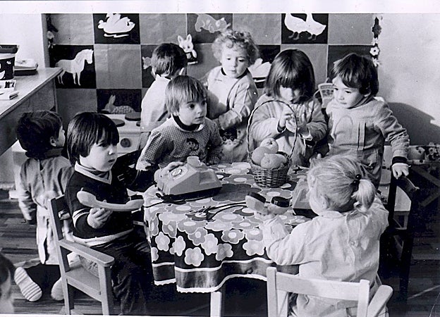 Guardería a mediados de los ochenta