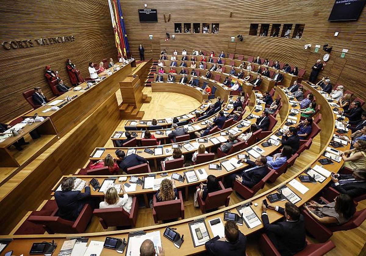 Imagen de archivo tomada en las Cortes Valencianas
