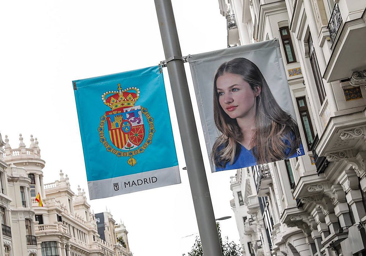 Madrid se ha engalanado para celebrar el juramento de la Princesa
