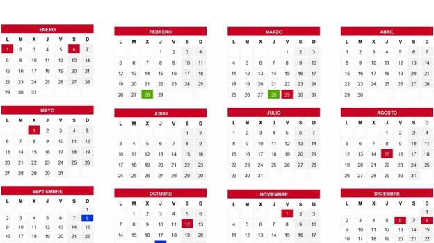 Calendario laboral de Córdoba en 2024: estos son los días festivos y puentes del año