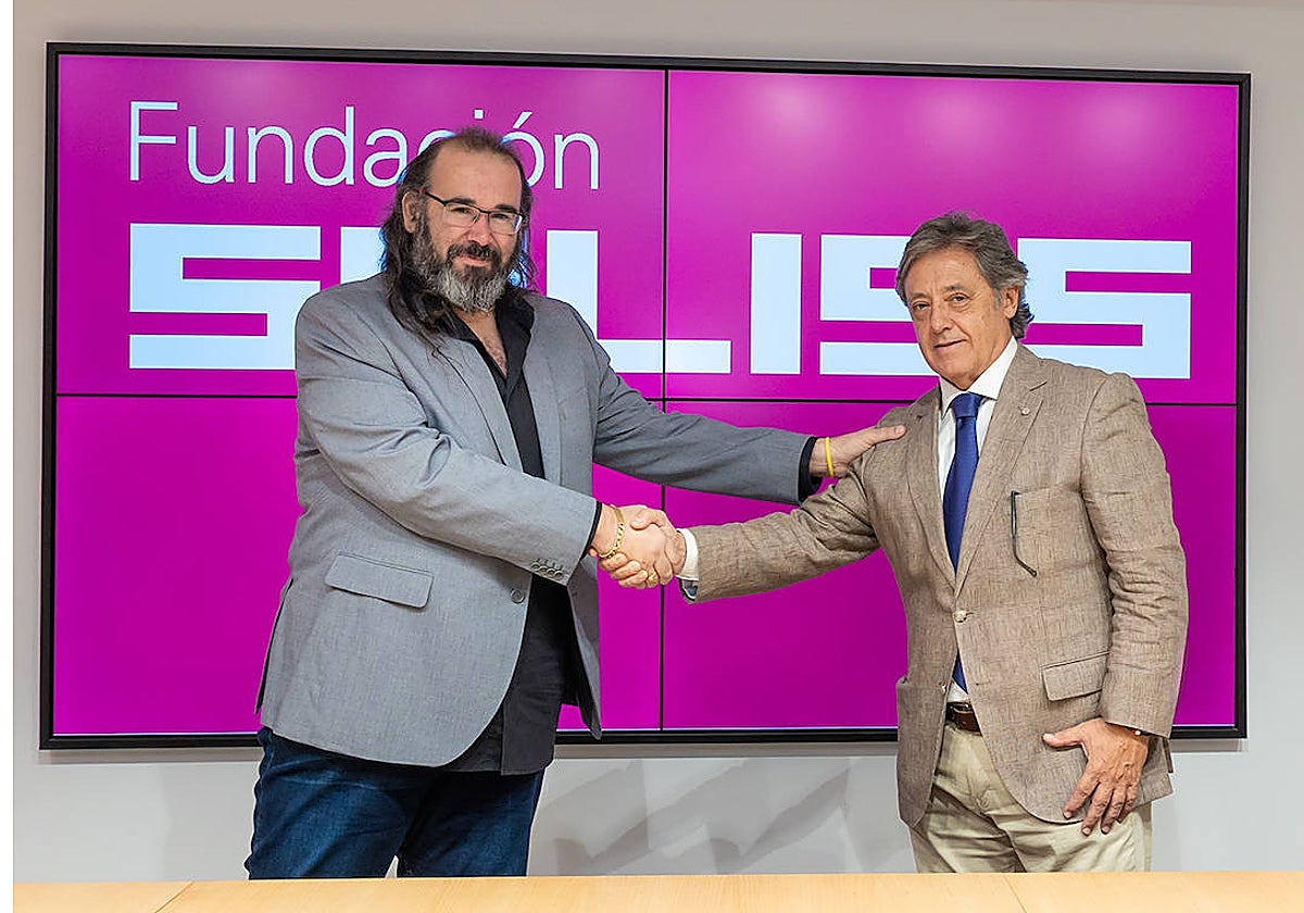 Gabriel Castaño, director del Festival y César Duro, director de la Fundación Soliss