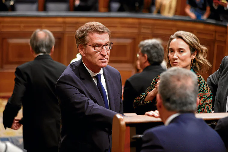 El presidente del Partido Popular, en el Juramento de la Constitución de la Princesa Leonor