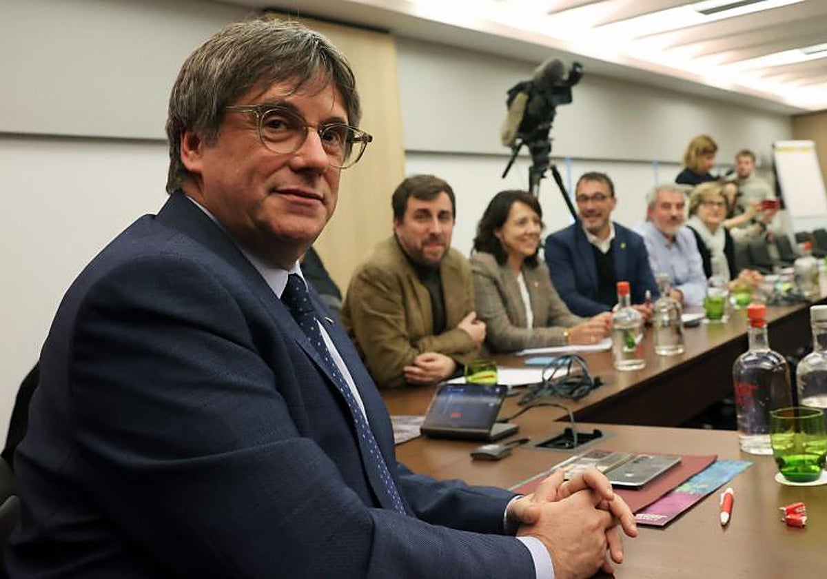 El expresidente fugado de la Generalitat y líder de Junts per Cataluña, Carles Puigdemont