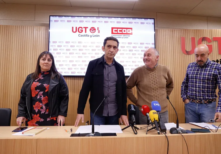 Los secretarios generales de CCOO y UGT en Castilla y León presentan el calendario de movilizaciones