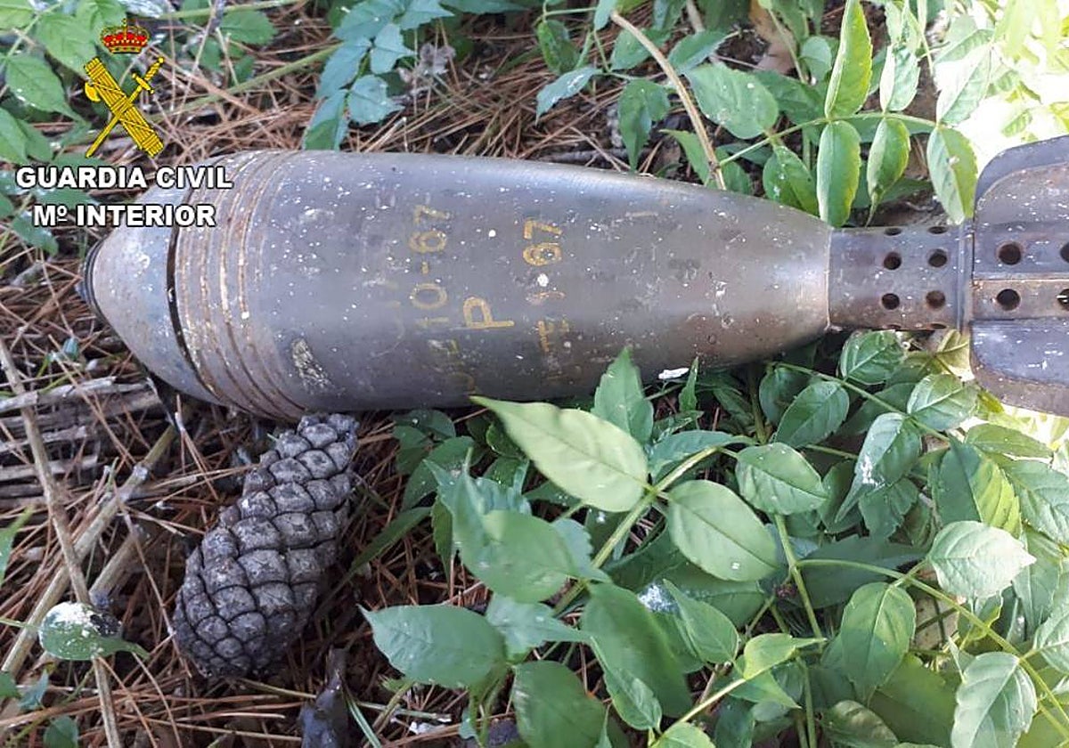 Imagen de archivo de una granada de mortero