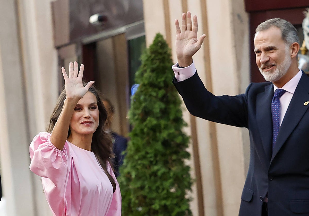 Los Reyes Felipe y Letizia, el pasado mes de octubre en Asturias